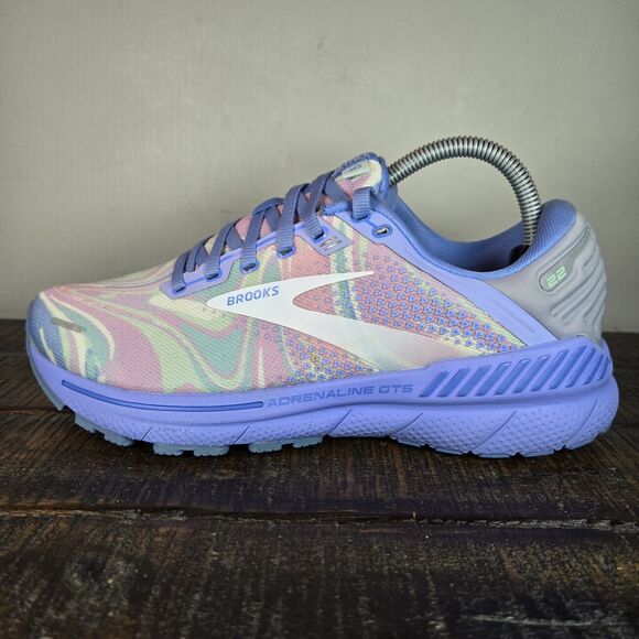 Brooks Adrenaline GTS 22 Womens Size 9 B Running Shoes 1203531B498 Blue Empower - Picture 7 of 11